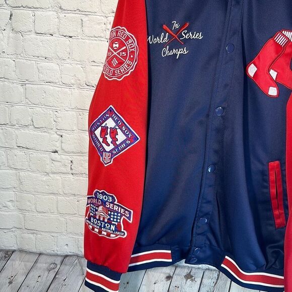 Boston Red Sox Mens MLB 7 Time World Series Champions Jacket size XL - Picture 3 of 9